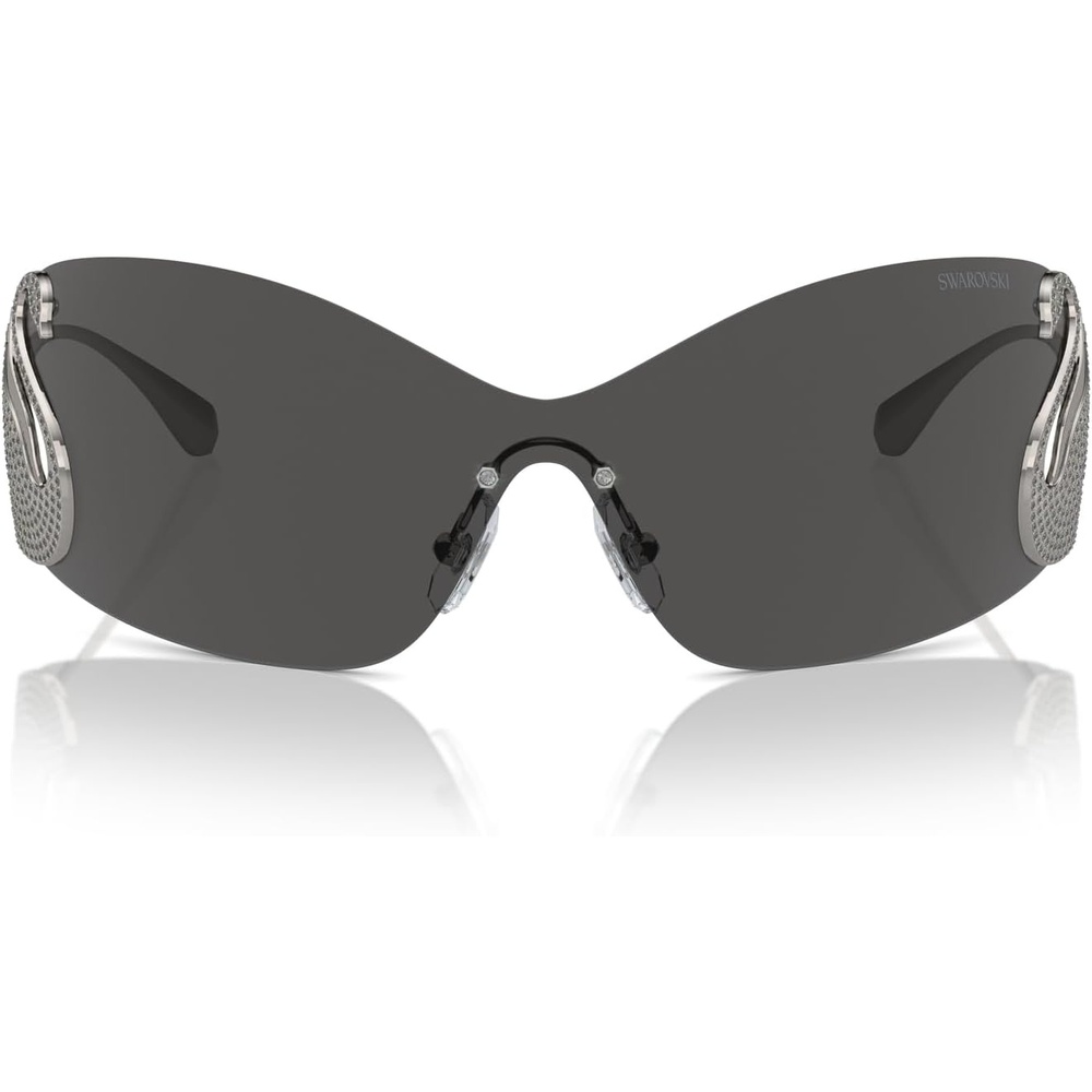 image:imageSwarovski Womens Sk7020 Oval SunglassesGunmetalDark Grey
