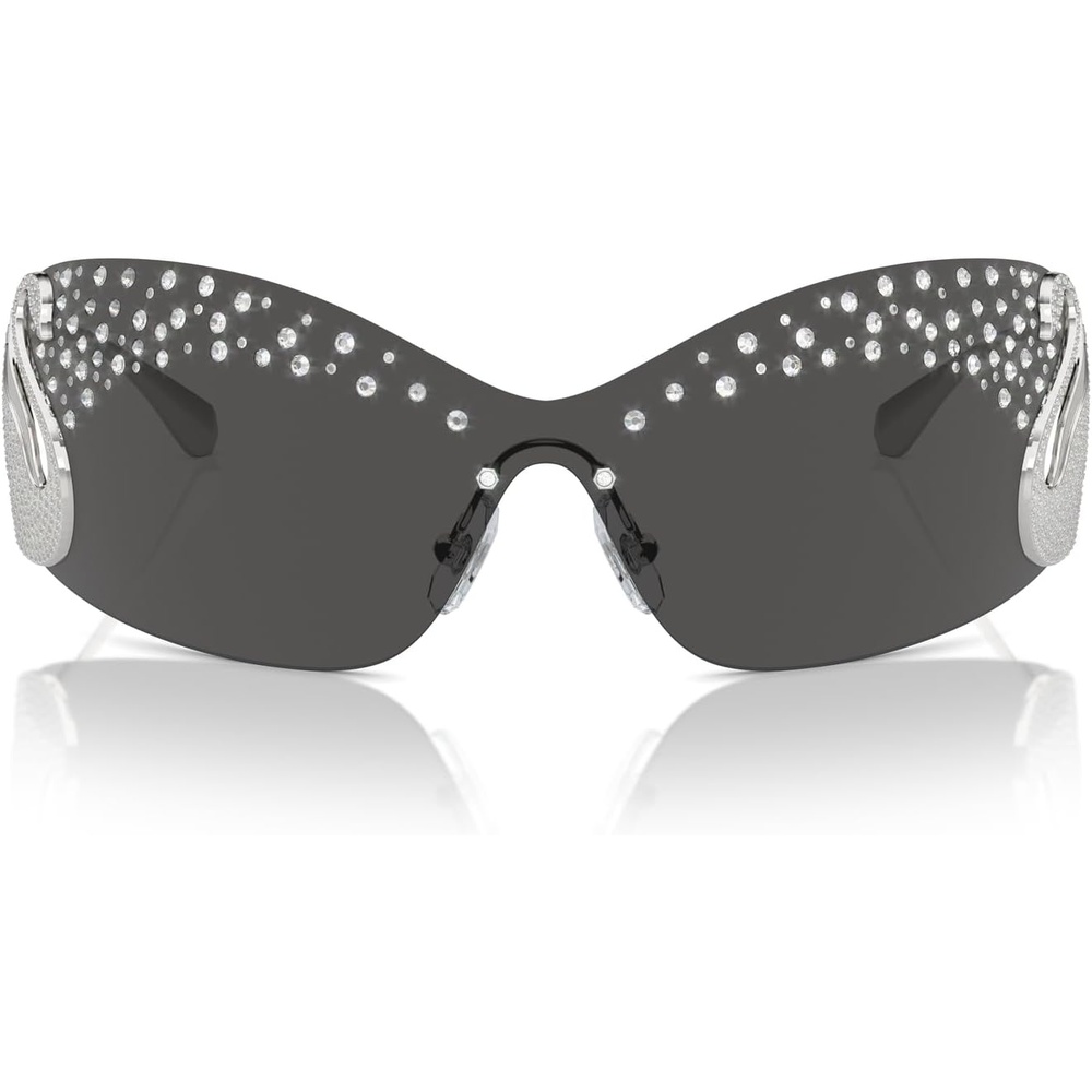 image:imageSwarovski Womens Sk7020 Oval SunglassesMilky PinkPink Mirrored Pink