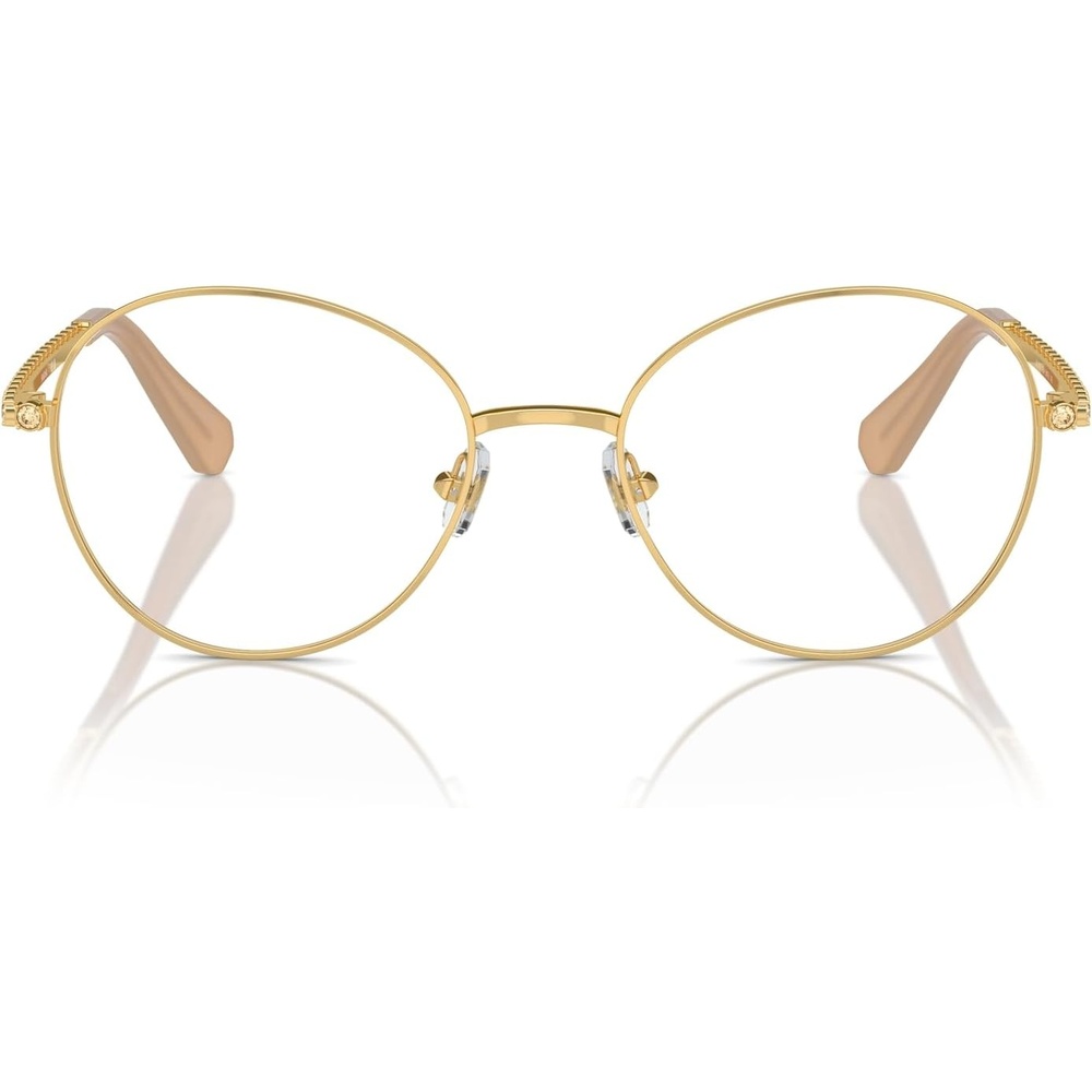 image:imageSwarovski womens Sk1013 Round Prescription Eyewear FramesGoldDemo Lens