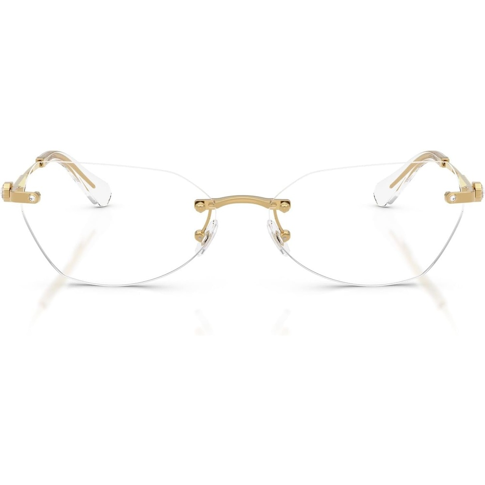 image:imageSwarovski womens Sk1031 Hexagonal Prescription Eyewear FramesGoldDemo Lens