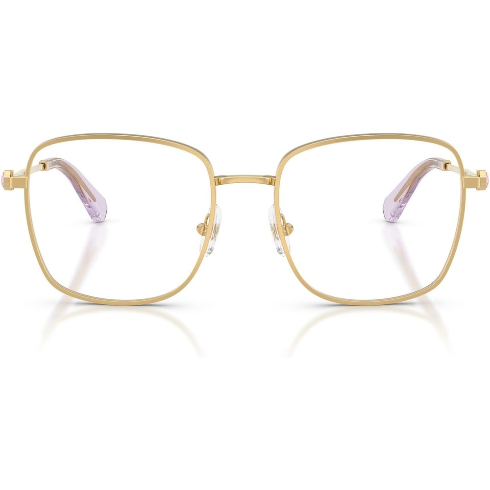 image:imageSwarovski womens Sk1036 Square Prescription Eyewear FramesGoldLight VioletDemo Lens