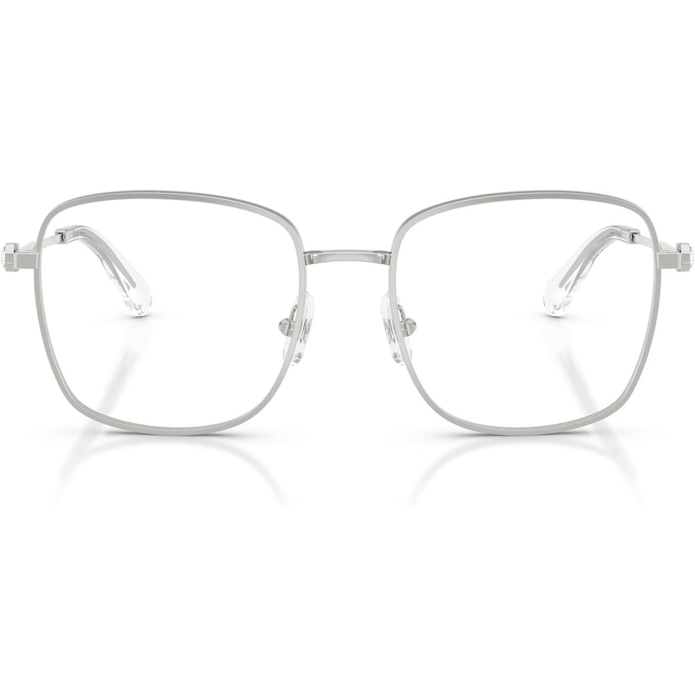 image:imageSwarovski womens Sk1036 Square Prescription Eyewear FramesSilverDemo Lens