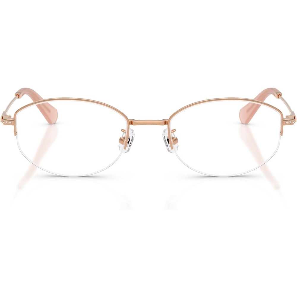 image:imageSwarovski womens Sk1039d Low Bridge Fit Oval Prescription Eyewear FramesRose GoldDemo Lens