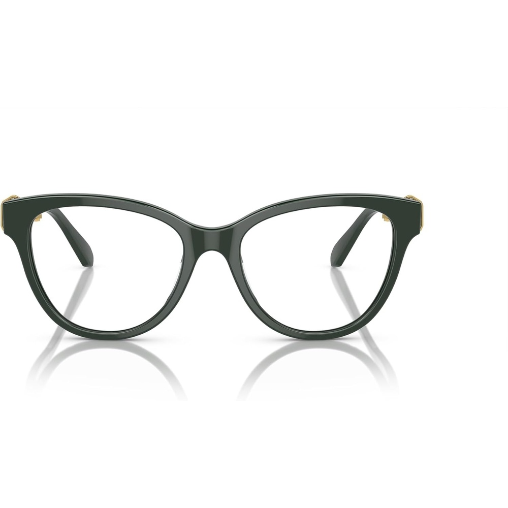 image:imageSwarovski womens Sk2004 Round Prescription Eyewear FramesDark GreenDemo Lens