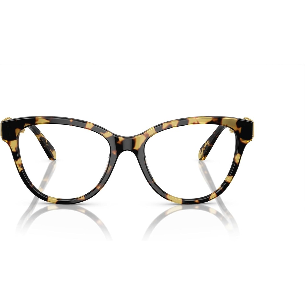 image:imageSwarovski womens Sk2004 Round Prescription Eyewear FramesLight HavanaDemo Lens