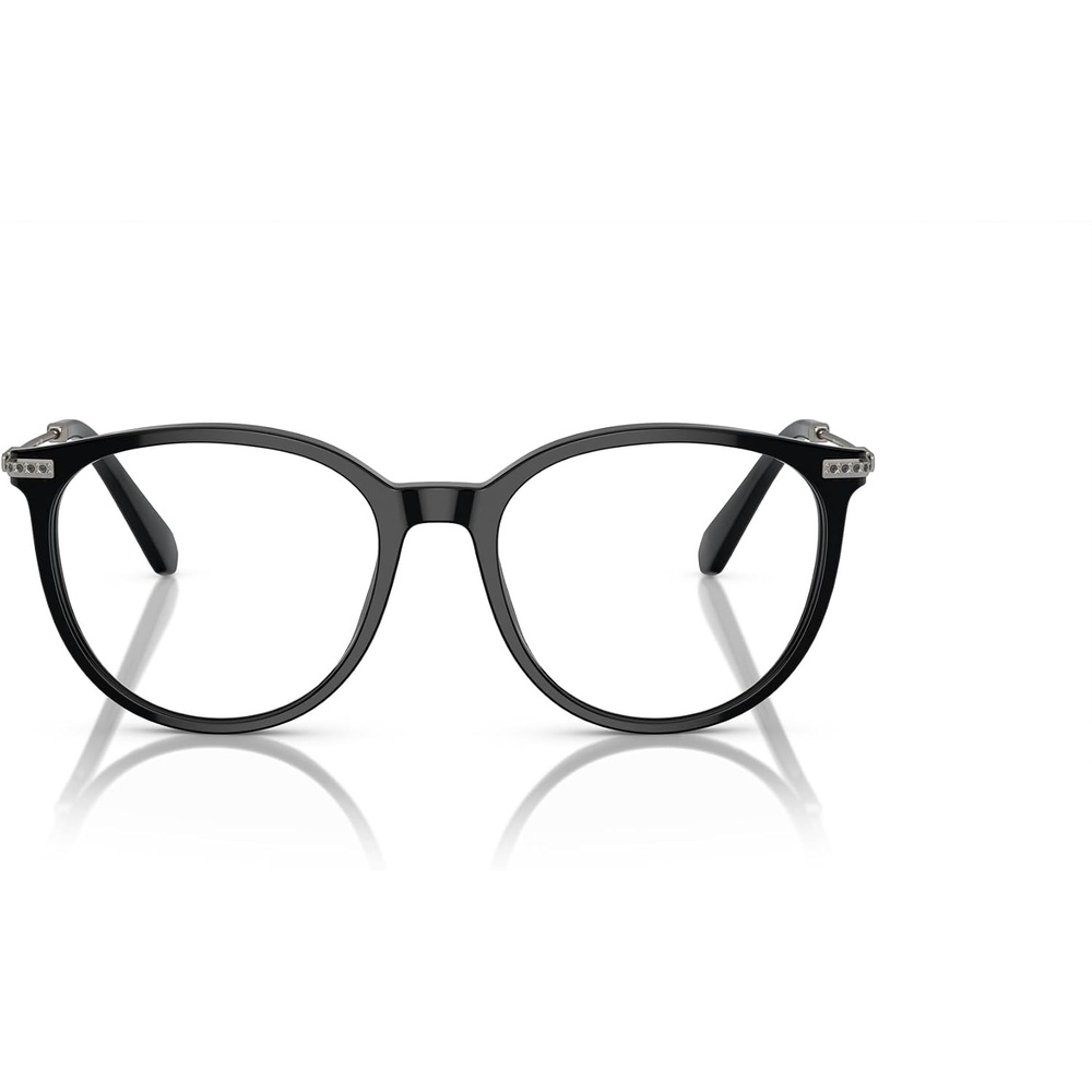 image:imageSwarovski womens Sk2009 Round Prescription Eyewear FramesBlackGunmetalDemo Lens