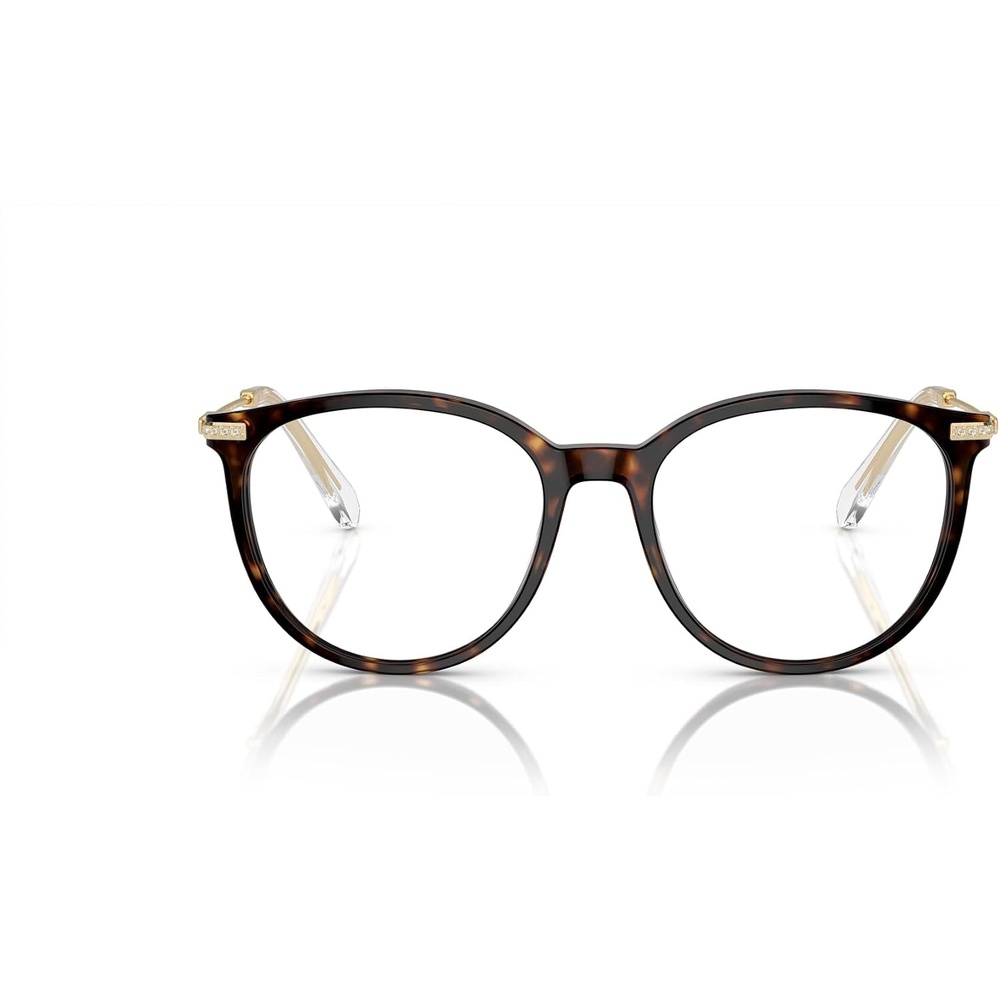 image:imageSwarovski womens Sk2009 Round Prescription Eyewear FramesDark HavanaDemo Lens