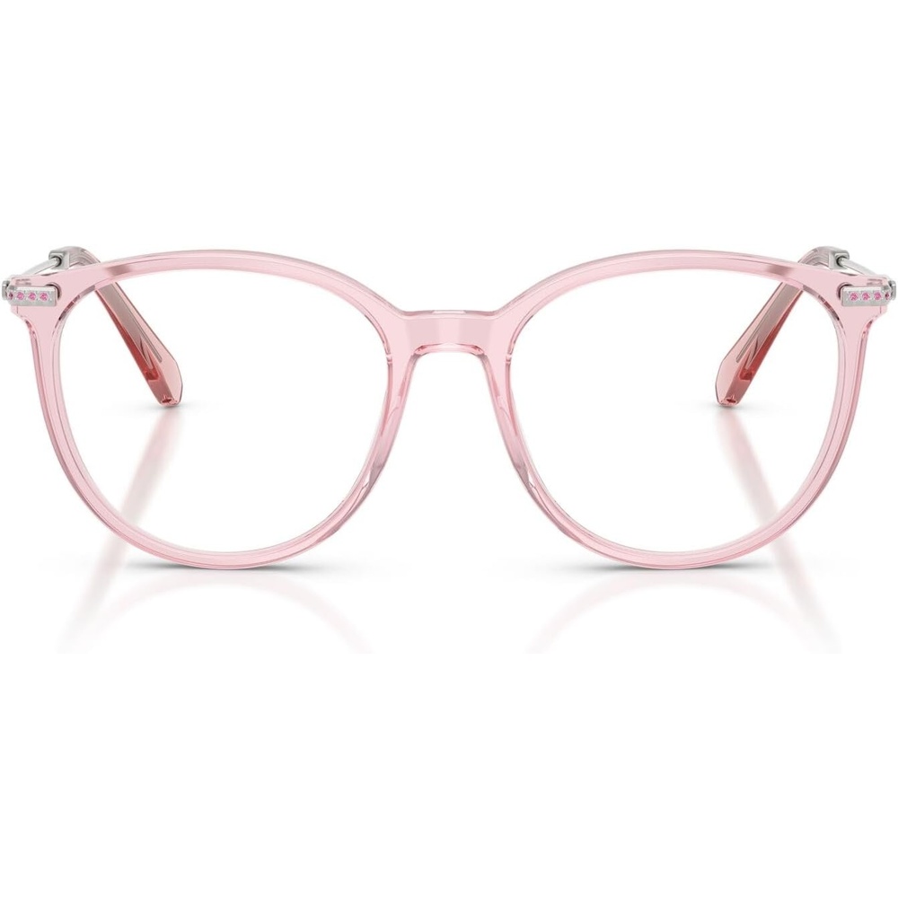 image:imageSwarovski womens Sk2009 Round Prescription Eyewear FramesTransparent PinkDemo Lens
