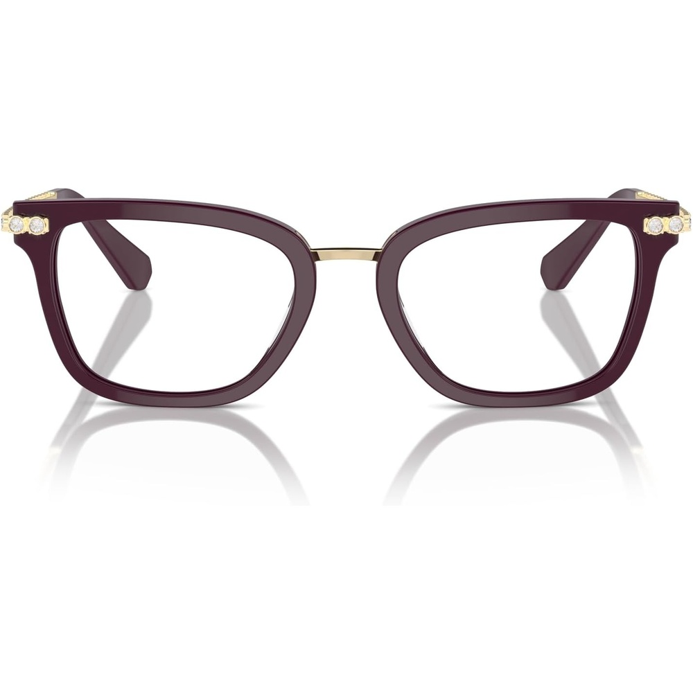 image:imageSwarovski womens Sk2018 Square Prescription Eyewear FramesBurgundyDemo Lens