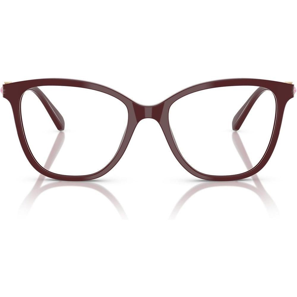 image:imageSwarovski womens Sk2020 Square Prescription Eyewear FramesBurgundyDemo Lens