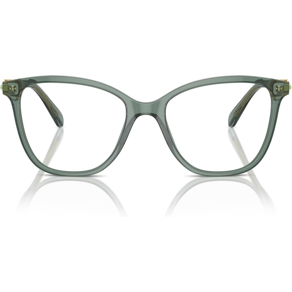 image:imageSwarovski womens Sk2020 Square Prescription Eyewear FramesTransparent GreenDemo Lens