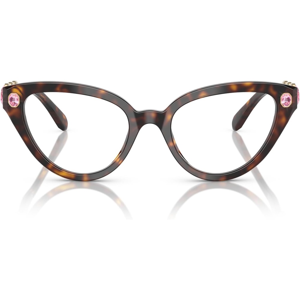 image:imageSwarovski womens Sk2028 Cat Eye Prescription Eyewear FramesHavanaDemo Lens