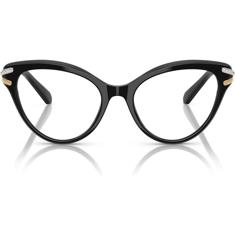 image:imageSwarovski womens Sk2030 Cat Eye Prescription Eyewear FramesBlackDemo Lens