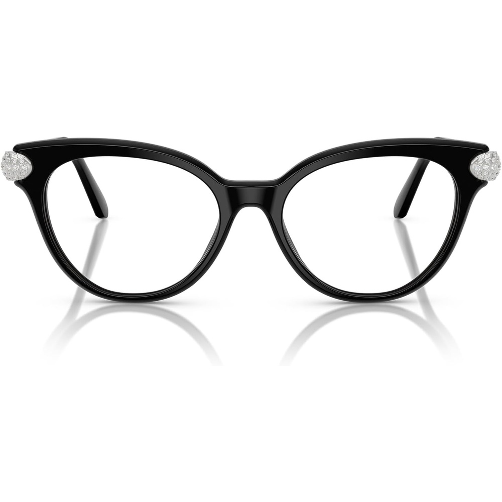 image:imageSwarovski womens Sk2046 Round Prescription Eyewear FramesBlackDemo Lens