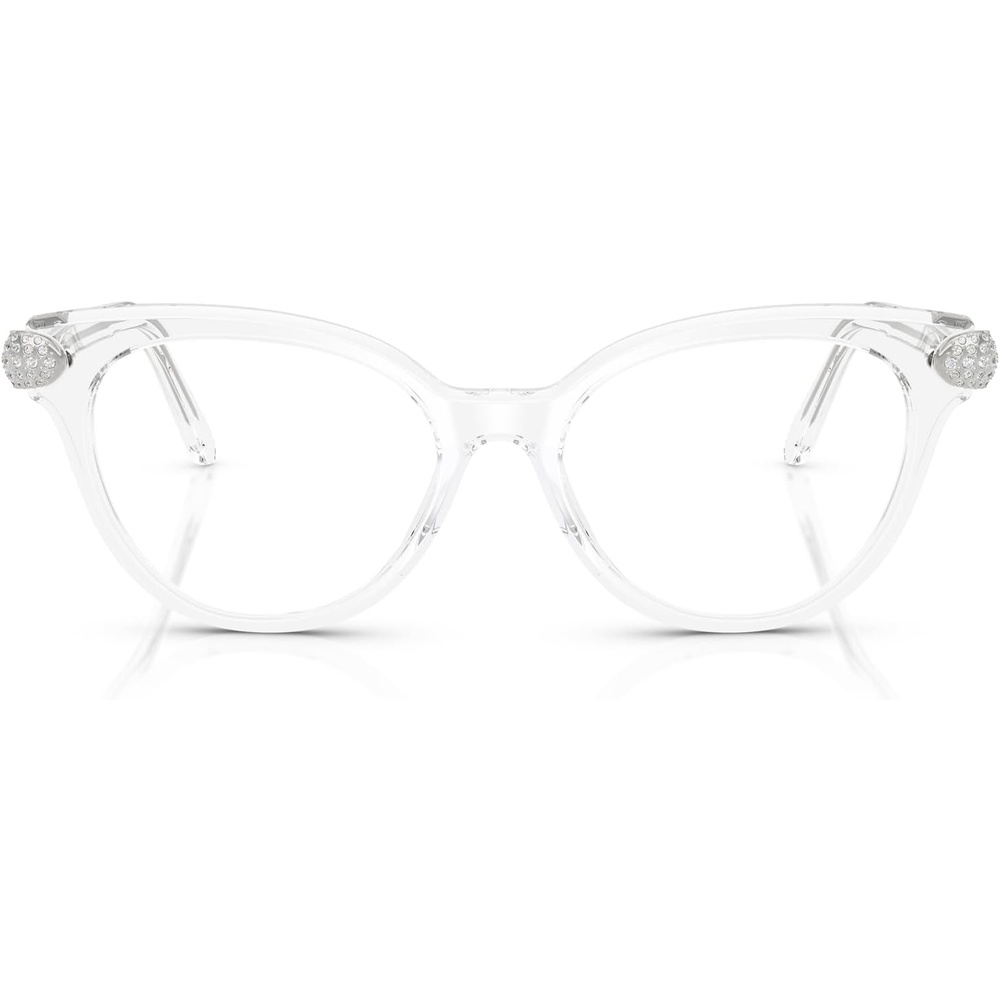 image:imageSwarovski womens Sk2046 Round Prescription Eyewear FramesTransparentDemo Lens