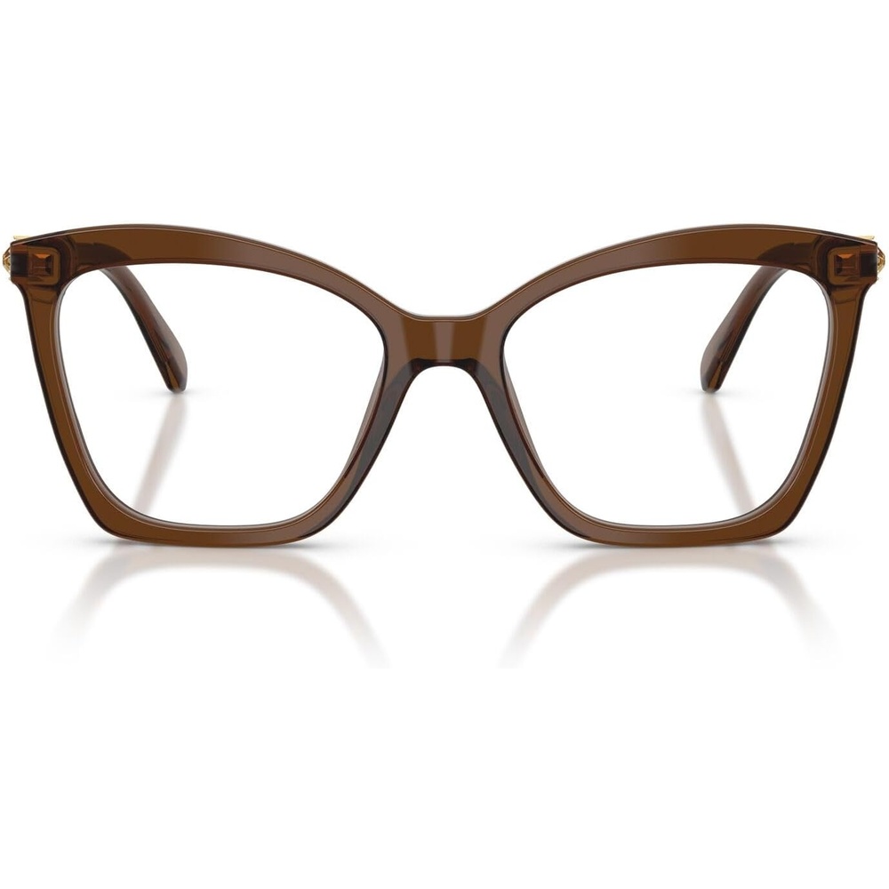 image:imageSwarovski womens Sk2053 Cat Eye Prescription Eyewear FramesTransparent BrownDemo Lens