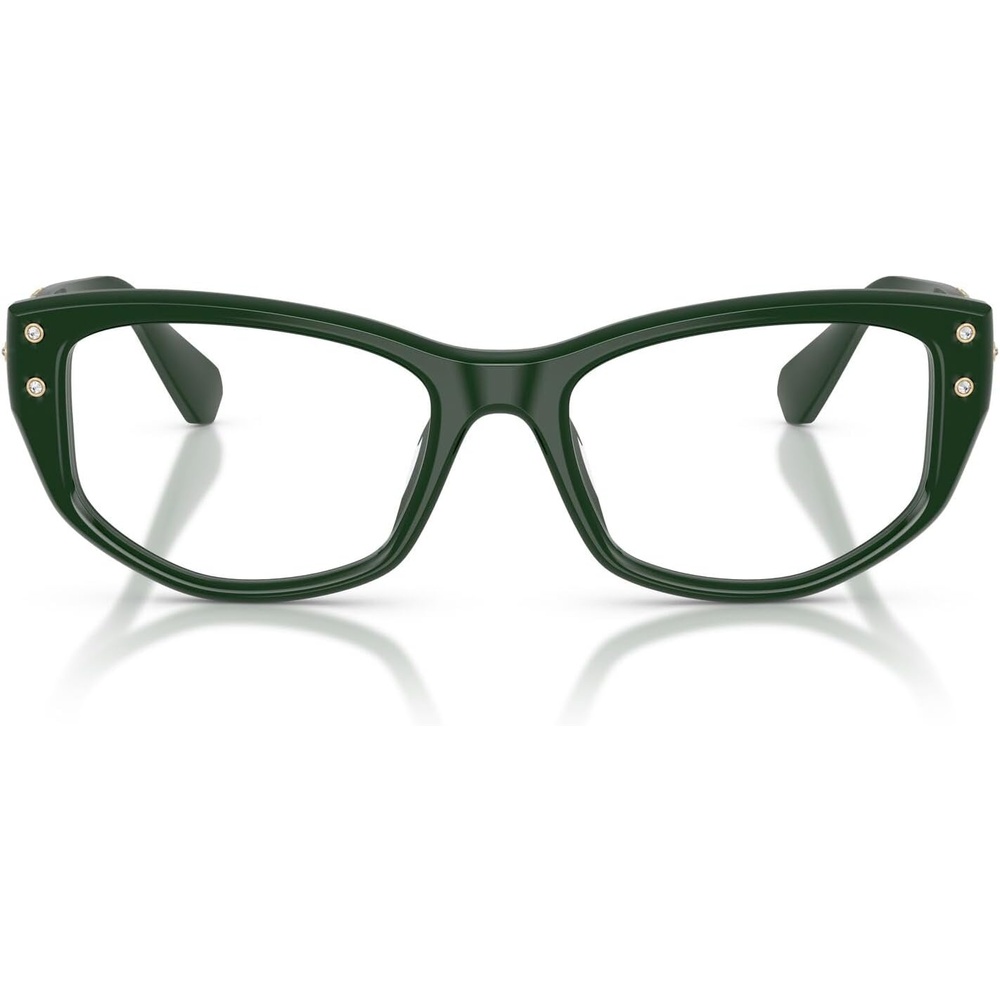 image:imageSwarovski womens Sk2062u Universal Fit Square Prescription Eyewear FramesDark GreenDemo Lens