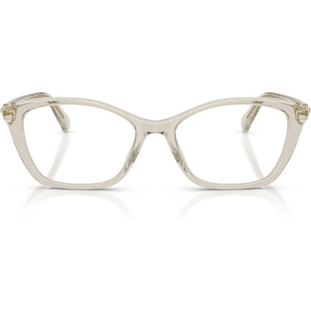 image:imageSwarovski womens Sk2065 Square Prescription Eyewear FramesTransaprent BeigeDemo Lens