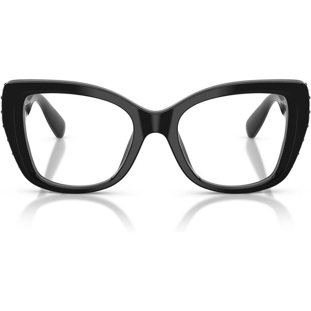 image:imageSwarovski womens Sk2066u Universal Fit Butterfly Prescription Eyewear FramesBlackSilverDemo Lens