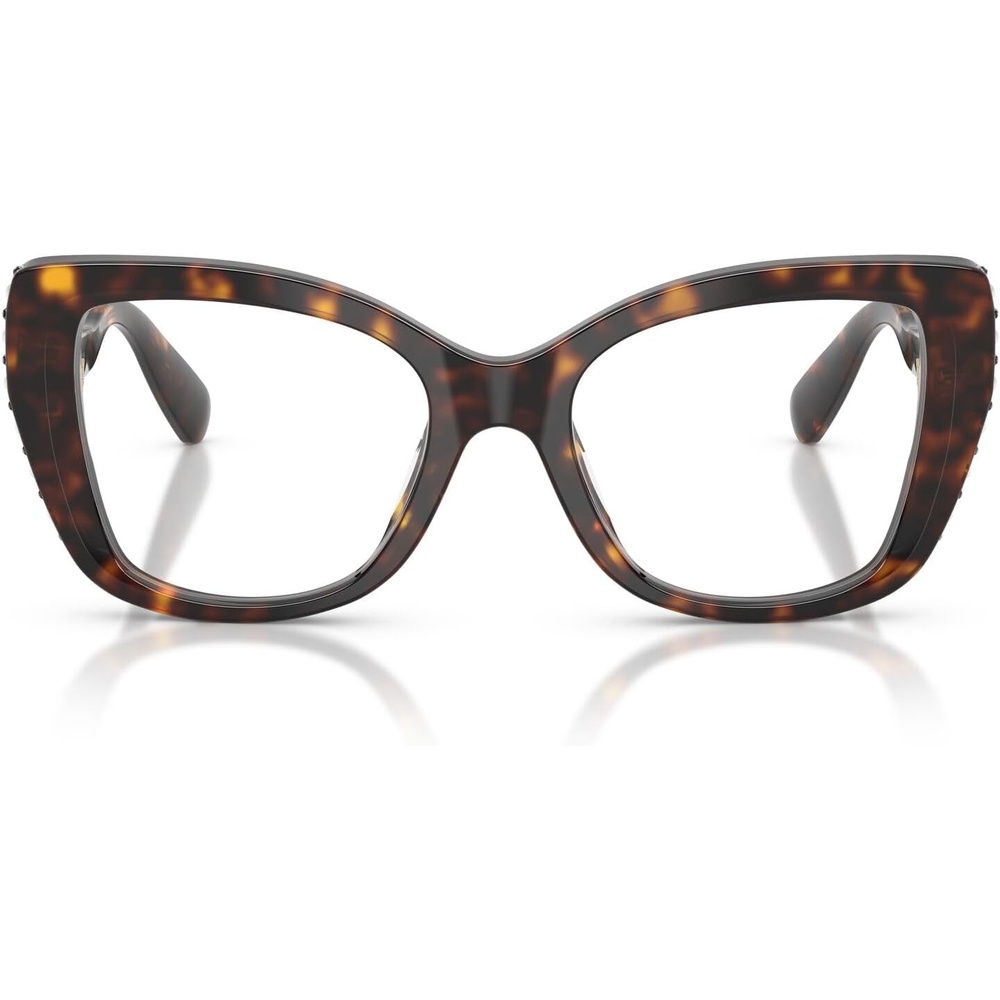 image:imageSwarovski womens Sk2066u Universal Fit Butterfly Prescription Eyewear FramesHavanaSilverDemo Lens