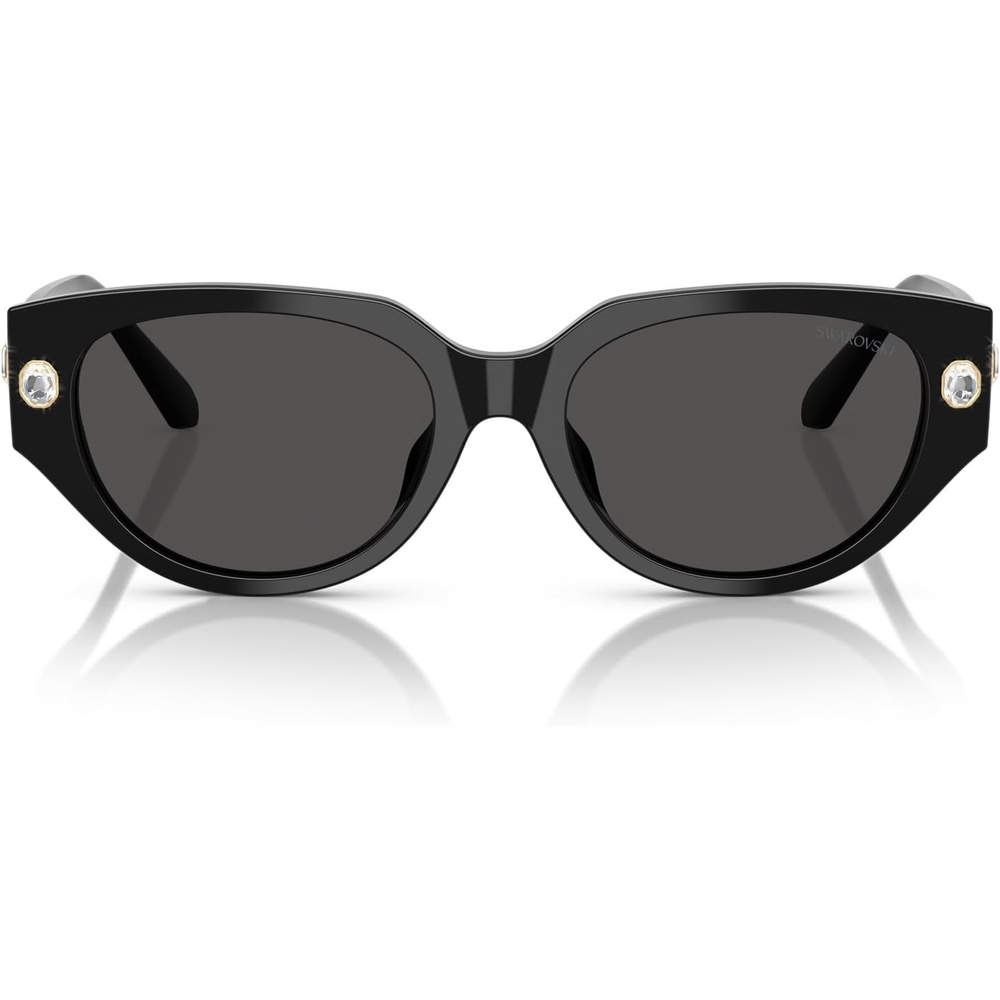 image:imageSwarovski womens Sk6035d Butterfly SunglassesBlackDark Grey