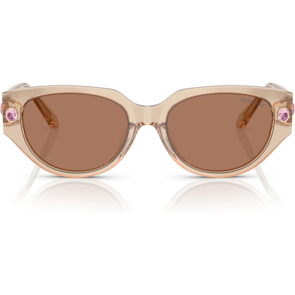 image:imageSwarovski womens Sk6035d Butterfly SunglassesMilky BeigeBrown