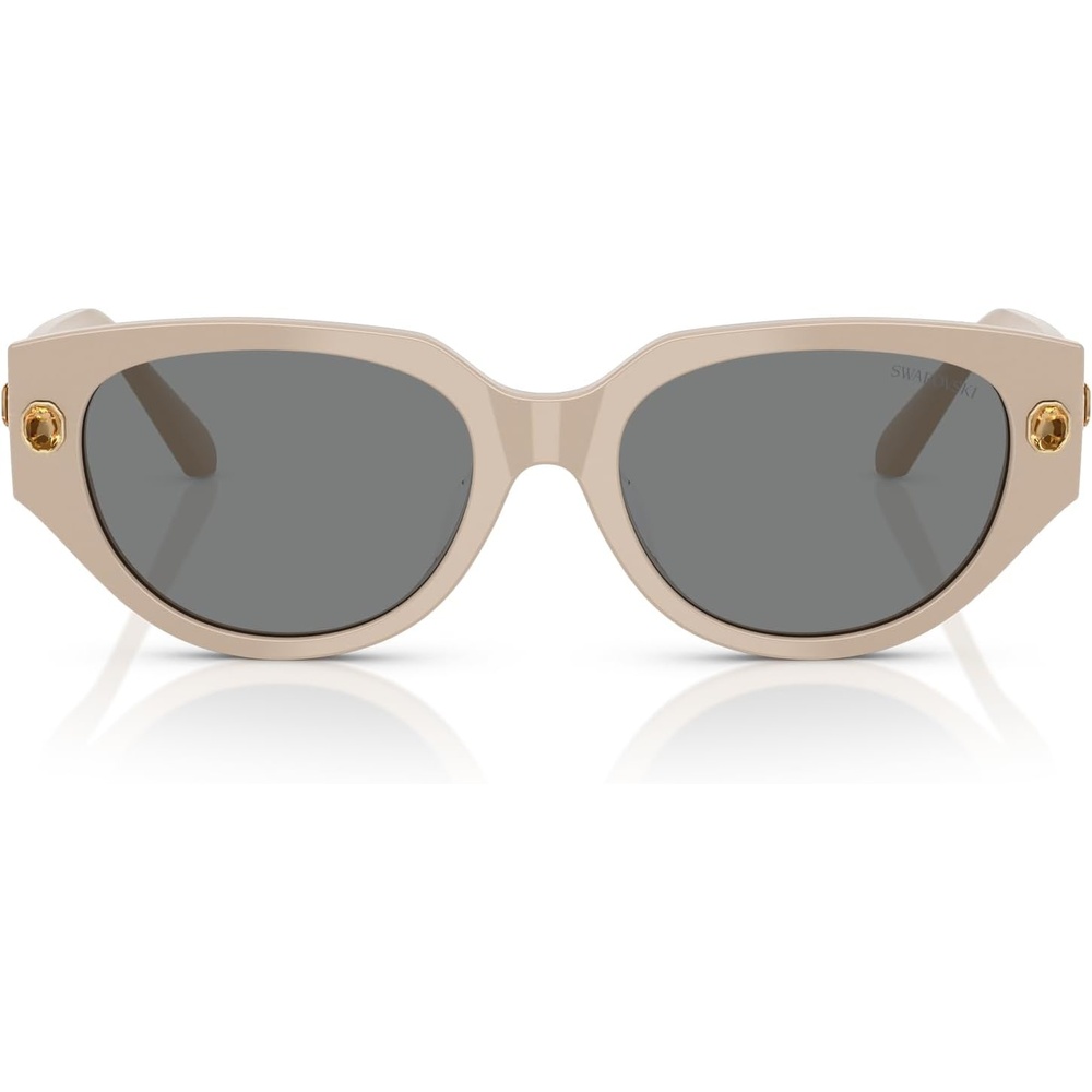 image:imageSwarovski womens Sk6035d Butterfly SunglassesMilky PinkDark Grey