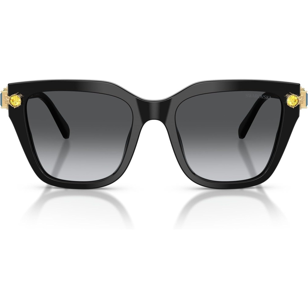 image:imageSwarovski womens Sk6041 Square SunglassesBlackPolarized Grey Gradient