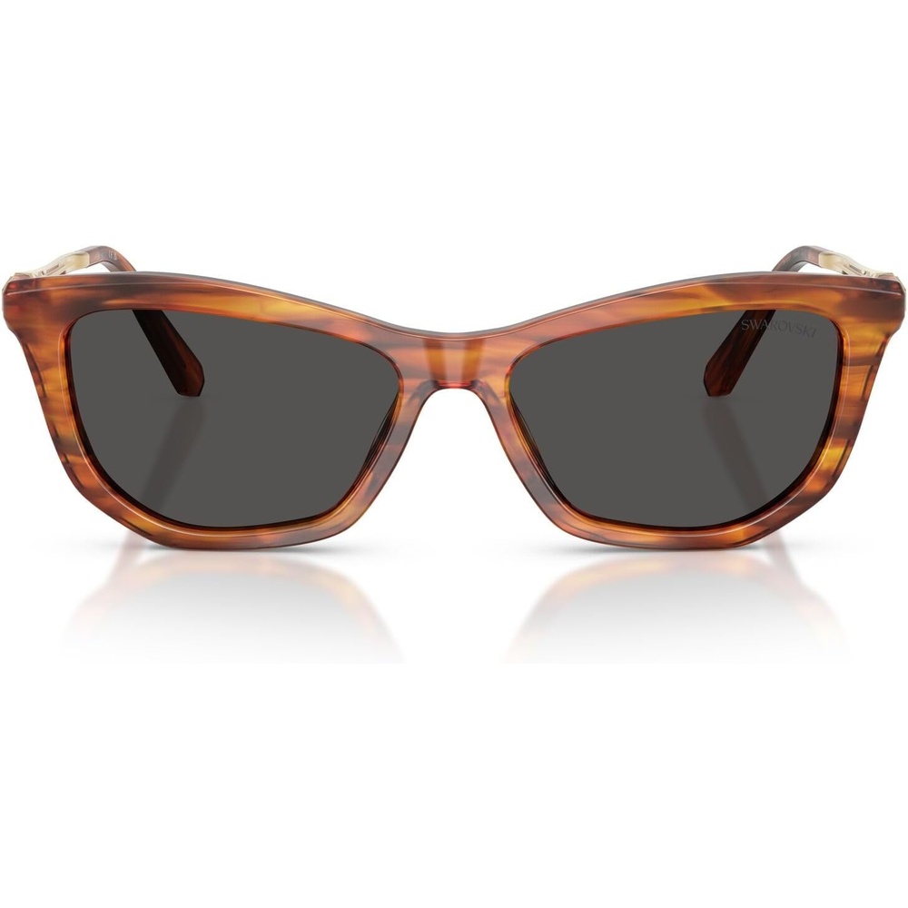 image:imageSwarovski womens Sk6057Striped HavanaDark Grey