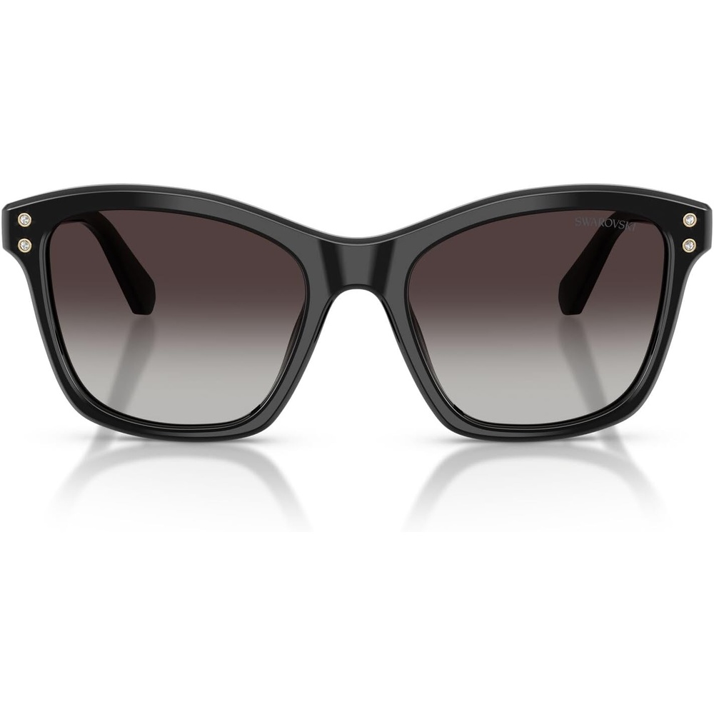 image:imageSwarovski womens Sk6063 Square SunglassesBlackGradient Grey
