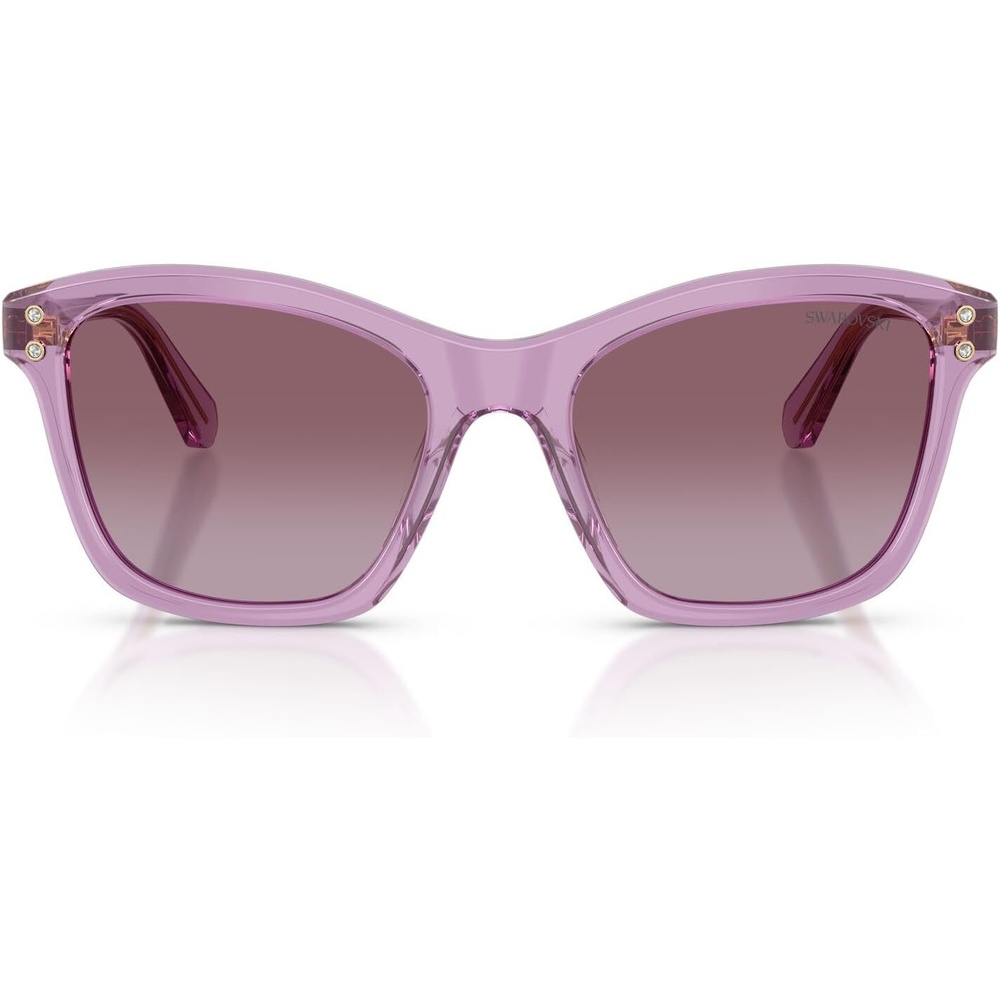 image:imageSwarovski womens Sk6063 Square SunglassesTransparent AmethystViolet Gradient