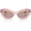 Transparent Dark Pink/Light Purple Brown