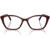 Transparent Burgundy/Demo Lens