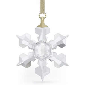 SWAROVSKI Christmas Ornament, 2021 Annual Edition, Little Star, Small, Clear Crystal(2022 Little Snowflake)