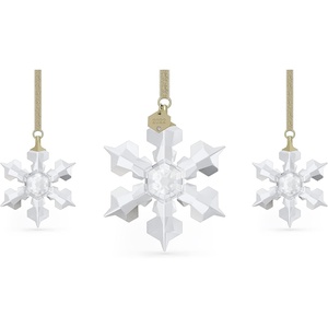 Swarovski Annual Edition 2023 Ornament, Clear Crystal Star with 97 Facets, Gold-Tone Finished Tag, Part of the Swarovski Annual Edition Collection(2022 Set of 3 – Clear)