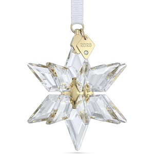 Swarovski Annual Edition 2023 Ornament, Clear Crystal Star with 97 Facets, Gold-Tone Finished Tag, Part of the Swarovski Annual Edition Collection(2023 Annual Edition – 3d Ornament)