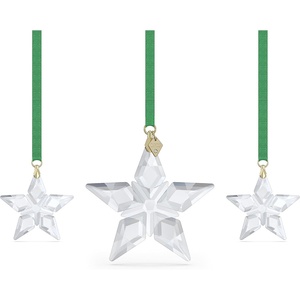 Swarovski Annual Edition 2023 Ornament, Clear Crystal Star with 97 Facets, Gold-Tone Finished Tag, Part of the Swarovski Annual Edition Collection(2023 Annual Edition – 3 Pc Ornament Set)