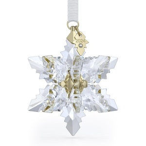 Swarovski Annual Edition 2023 Ornament, Clear Crystal Star with 97 Facets, Gold-Tone Finished Tag, Part of the Swarovski Annual Edition Collection(2024 3d Ornament)