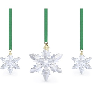 Swarovski Annual Edition 2023 Ornament, Clear Crystal Star with 97 Facets, Gold-Tone Finished Tag, Part of the Swarovski Annual Edition Collection(2024 Annual Edition – 3pc Ornament Set)
