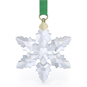 Swarovski Annual Edition 2023 Ornament, Clear Crystal Star with 97 Facets, Gold-Tone Finished Tag, Part of the Swarovski Annual Edition Collection(2024 Little Snowflake Ornament)