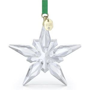 Swarovski Annual Edition 2023 Ornament, Clear Crystal Star with 97 Facets, Gold-Tone Finished Tag, Part of the Swarovski Annual Edition Collection(Clear)