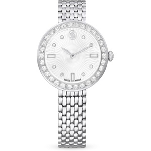 Swarovski Certa Crystal Watch, Swiss Made, Part of The Swiss Made Watches Collection(Silver tone)