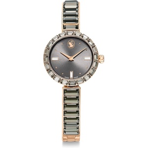 Swarovski Matrix Bangle Watch, Swiss Made, Crystal Bracelet, Silver Tone, Stainless Steel(Grey Crystal)