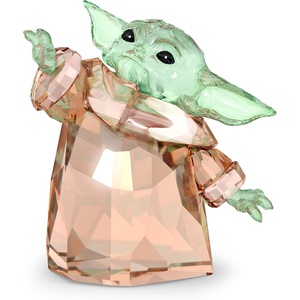 Swarovski Star Wars The Mandalorian Grogu Ornament, Multicolored Crystals, Hanging Decoration, Part of the Swarovski Star Wars Collection(The Mandalorian Figurine)