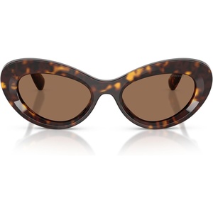 Swarovski Women’s SK6061U Universal Fit Cat Eye Sunglasses,51 mm(Havana/Dark Brown)
