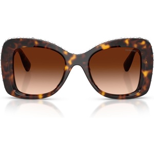 Swarovski Women’s SK6062U Universal Fit Butterfly Sunglasses, 51 mm(Havana Tortoise /Crystal/Gradient Brown)