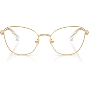 Swarovski Women’s Sk1034 Cat Eye Prescription Eyewear Frames(Gold/Demo Lens)