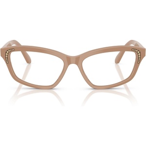 Swarovski Women’s Sk2034 Square Prescription Eyewear Frames(Beige/Demo Lens)