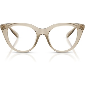Swarovski Women’s Sk2052 Cat Eye Prescription Eyewear Frames(Transparent Beige/Demo Lens)