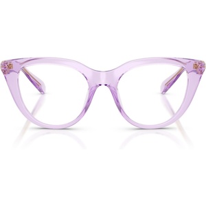Swarovski Women’s Sk2052 Cat Eye Prescription Eyewear Frames(Transparent Lilac/Demo Lens)